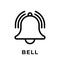Turn On Notification button icon for social media. Notification bell icon button Vector illustration design template. Bell icon or