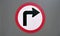 Turn Right Traffic Symbol