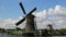 Turning windmill in Kinderdijk, Holland