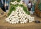 Turnips for sale at a local farmers market.