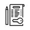 Turnkey work agreement line icon vector illustration