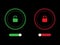 Turns on-off button vector design for web application