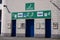 Turnstiles entrance at University of Bolton Stadium Lancashire July 2020