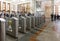 Turnstiles in Moscow