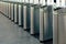 a turnstiles at the station for the passage of passengers to the platforms, automatic control of electronic tickets