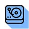 Turntable vector icon. turntable editable stroke. turntable linear symbol for use