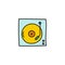 Turntable vector sketch icon