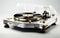 Turntables in Music isolated on transparent backgroun .d