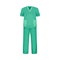 Turquois Surgeon Suit with Shirt and Pants as Uniform and Workwear Clothes Vector Illustration