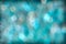 Turquoise Aqua Abstract Bokeh Background