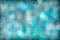 Turquoise Aqua Abstract Starlight Bokeh Background