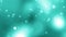 Turquoise background. Motion.Transparent light bubbles that quickly burst into abstraction