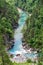 Turquoise blue river Tara in National Park Durmitor, Montenegro, Europe