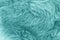 Turquoise blue sheepskin rug background