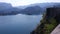 the turquoise blue water of Lake Bled in Slovenia