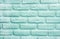 Turquoise bricks background. Modern trendy texture