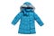 Turquoise childrens padded coat