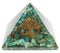 Turquoise Chrysocholla Gemstone Orgone Healing Pyramid