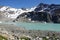 Turquoise-coloured alpine Wedgemount Lake