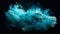 Turquoise Cosmic Cloud: Abstract Blue Cloud In Dark Teal And Dark Aquamarine