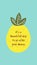 Turquoise Cute Lemon Illustration Reminder Quote Instagram Post