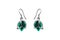 Turquoise earrings isolated