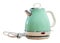 Turquoise electric tea kettle