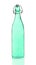 Turquoise empty bottle