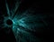 Turquoise fractal rays of a black hole is similar to t