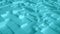 Turquoise geometric square wall waving background. Seamless loop 4K UHD