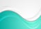 Turquoise grey smooth blurred waves abstract background