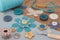 Turquoise Haberdashery items