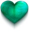 Turquoise heart symbol of love