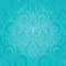 Turquoise holiday decorative ornate vector background floral design