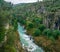 Turquoise Koprucay river landscape from Koprulu Canyon National Park in Manavgat, Antalya, Turkey