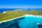 Turquoise lagoon bay on Sakarun beach on Dugi Otok island, Croatia