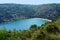 Turquoise lagoon and sea beach in the unpolluted environment on Istria peninsula