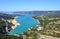 Turquoise lake of Verdon