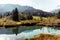 Turquoise lake in Zelenci Springs nature reserve, Kranjska Gora, Slovenia Slovenija