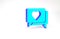 Turquoise Like and heart icon isolated on white background. Counter Notification Icon. Follower Insta. Minimalism