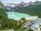 Turquoise Louise Lake in Banff National Park, Alberta, Canada