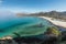 Turquoise Mediterranean at Ostriconi beach in Corsica