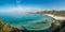 Turquoise Mediterranean at Ostriconi beach in Corsica