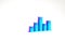 Turquoise Music equalizer icon isolated on white background. Sound wave. Audio digital equalizer technology, console