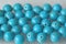 Turquoise. Natural turquoise stone, round beads. Background of turquoise. Turquoise background