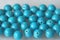 Turquoise. Natural turquoise stone, round beads. Background of turquoise. Turquoise background