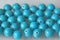 Turquoise. Natural turquoise stone, round beads. Background of turquoise. Turquoise background