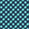 Turquoise Navy Blue Seamless Diagonal French Checkered Pattern. Inclined Colorful Fabric Check Pattern Background. 45 degrees