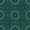 Turquoise orange black african motifs Tanzania geometric seamless pattern vector design