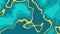 Turquoise and orange topographic contour map abstract tech motion background